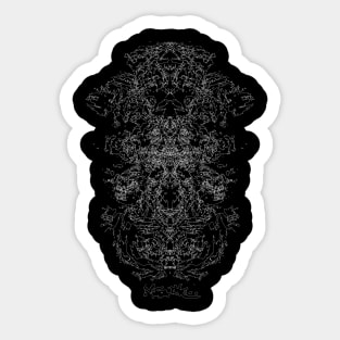 Rorschach psychedelic Sticker